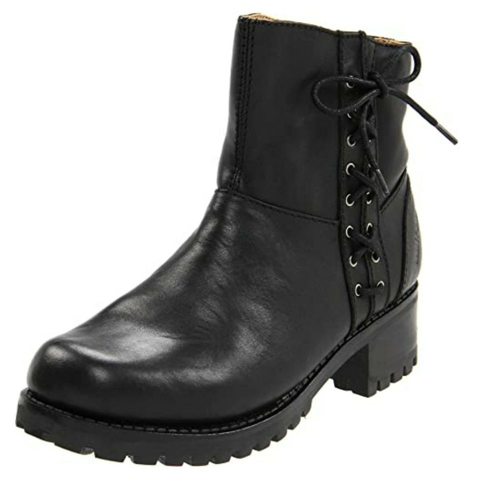 Harley-Davidson Adriana Side Lace Up Leather Boots